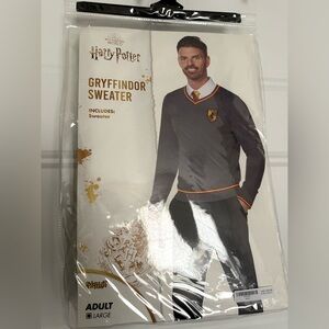 HP Gryffindor V-Neck Sweater - grey